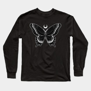 Black Butterfly Long Sleeve T-Shirt